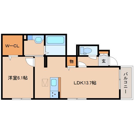 大和西大寺駅 バス12分  平城中山南口下車：停歩3分 1階の物件間取画像